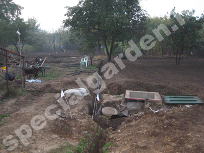 In timpul montarii sistemului de irigatii