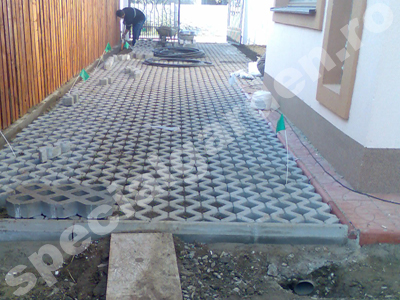 Amenajarea unei parcari private inierbate